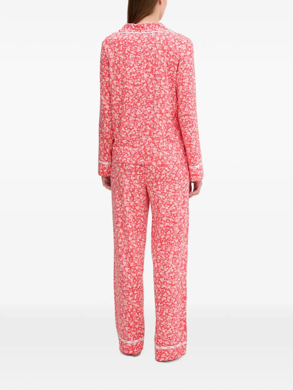 DKNY Pyjama met bloemenprint Oranje