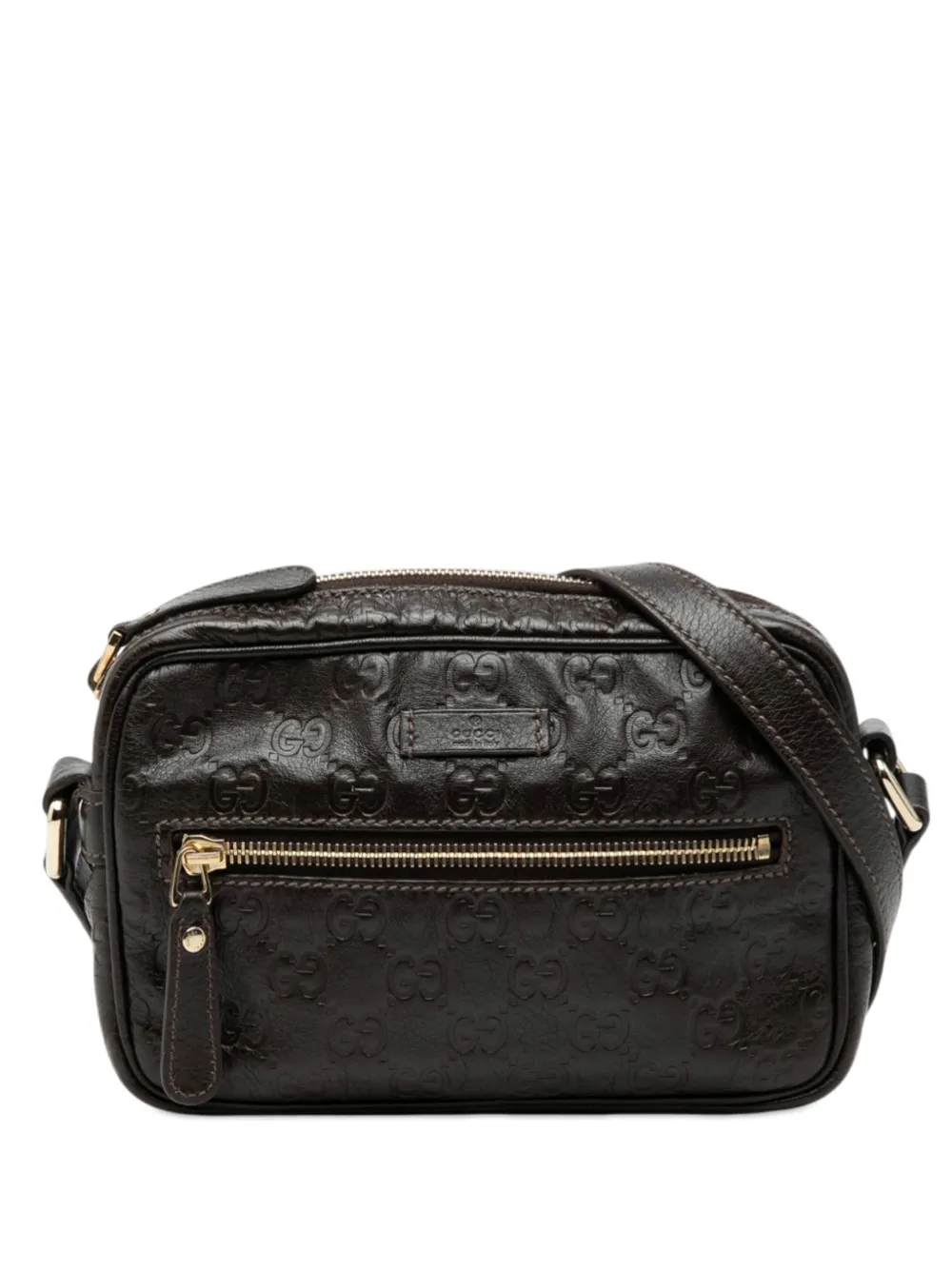 Gucci Pre-Owned 2000-2015 Guccissima crossbody bag - Braun