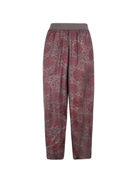 Uma Wang pantalones con estampado floral