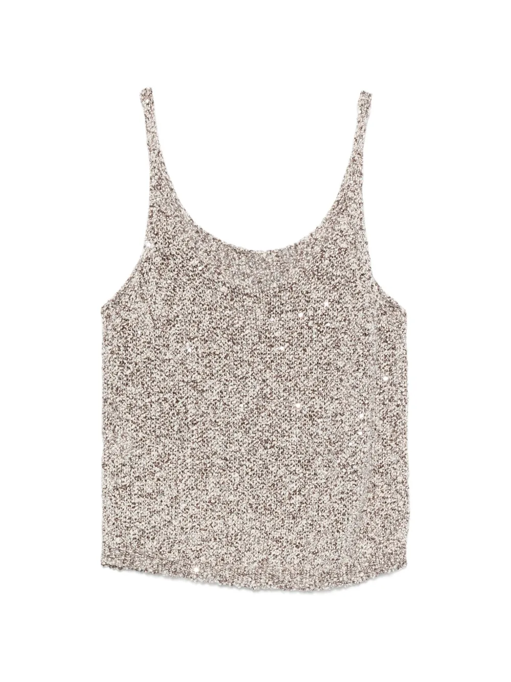 Alysi sequin-embellished knitted top - Toni neutri
