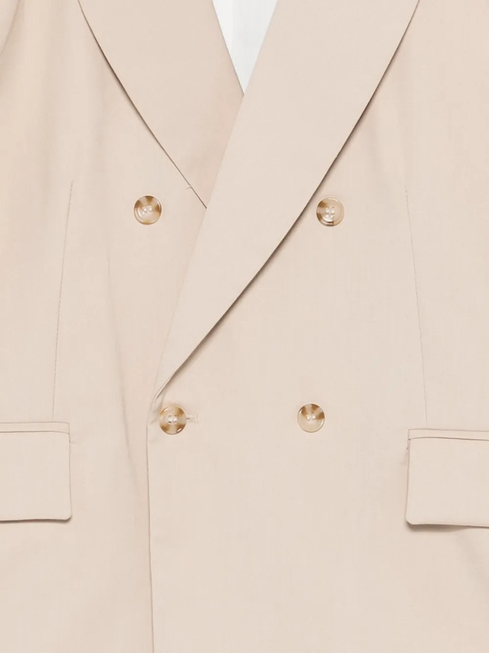 Roberto Cavalli Junior Blazer met dubbele rij knopen Beige