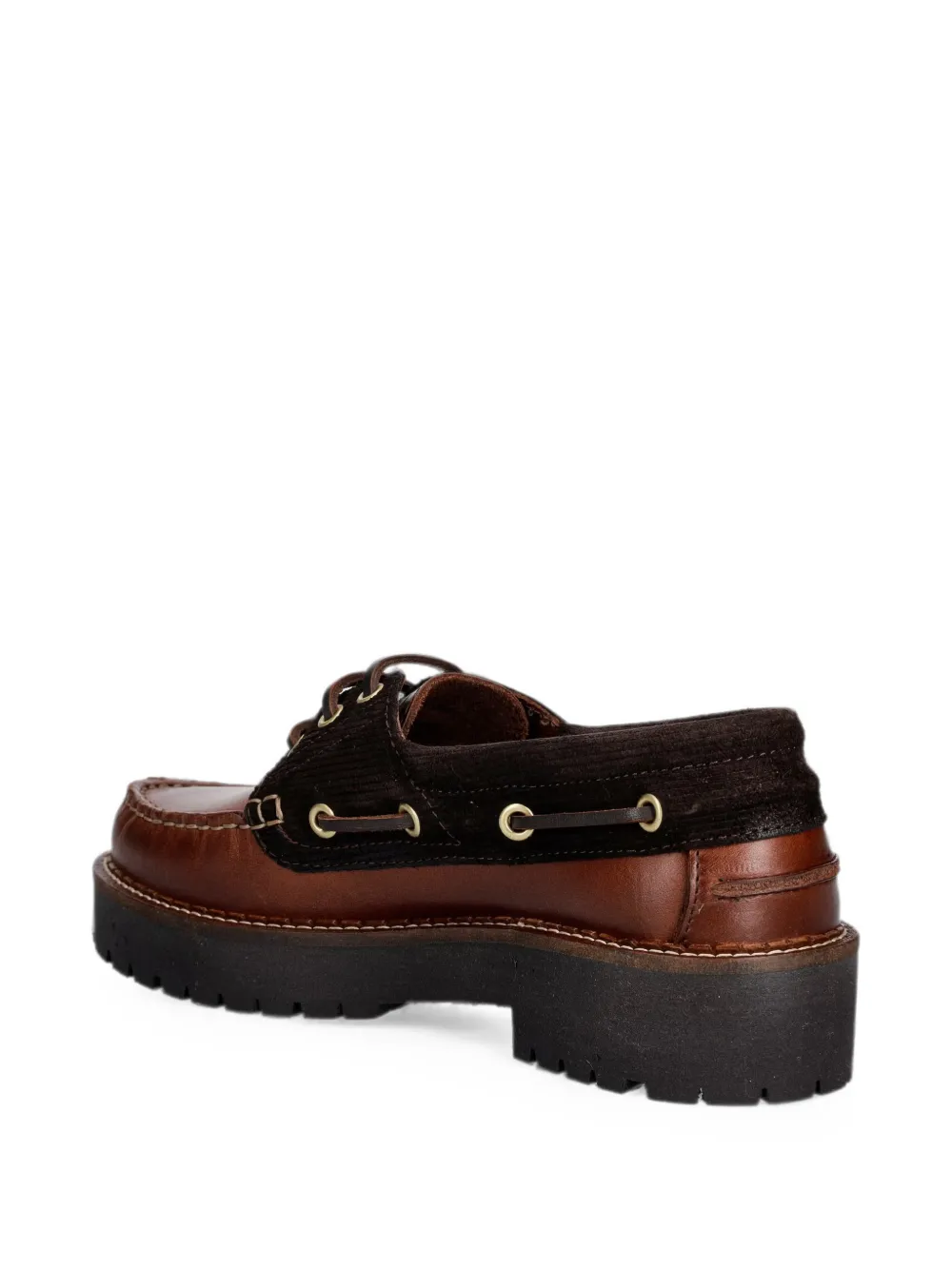 Barbour Darras bootschoenen met chunky zool Bruin