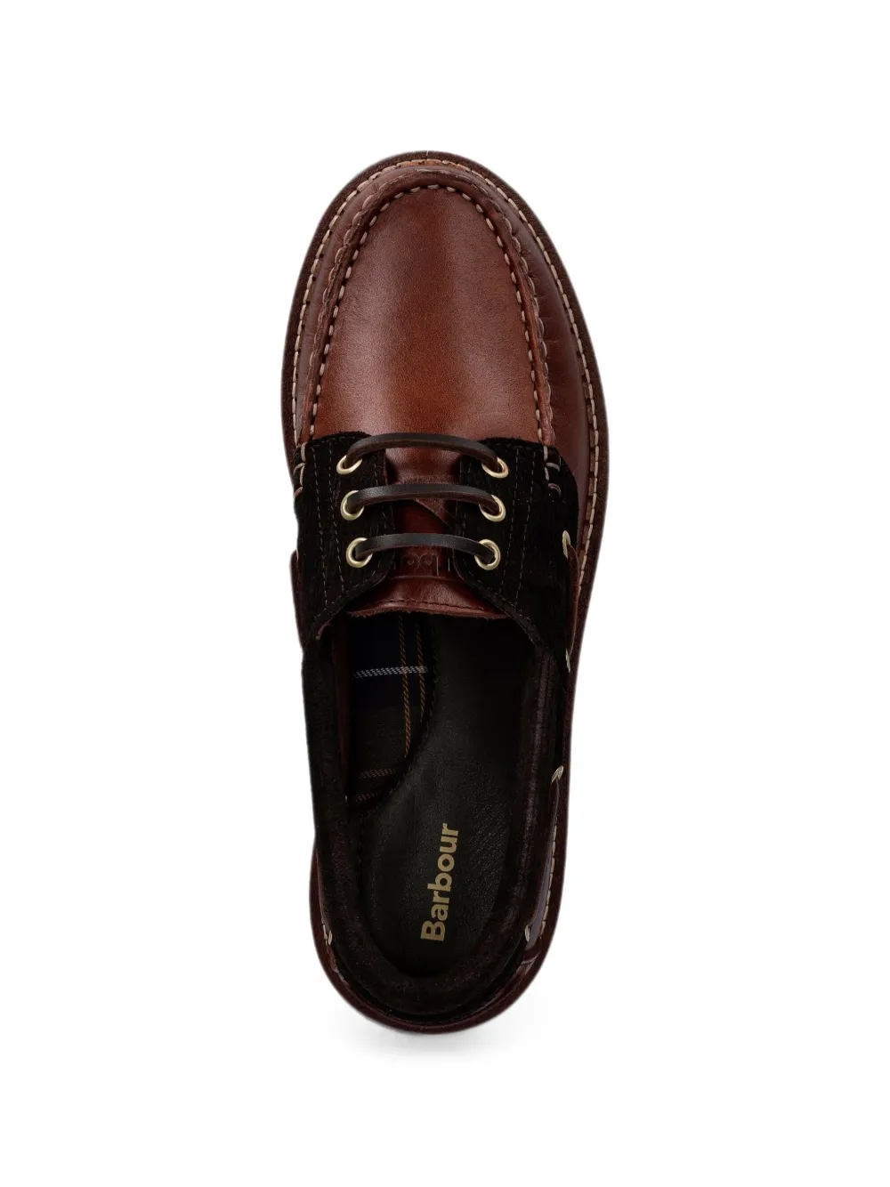 Barbour Darras bootschoenen met chunky zool Bruin