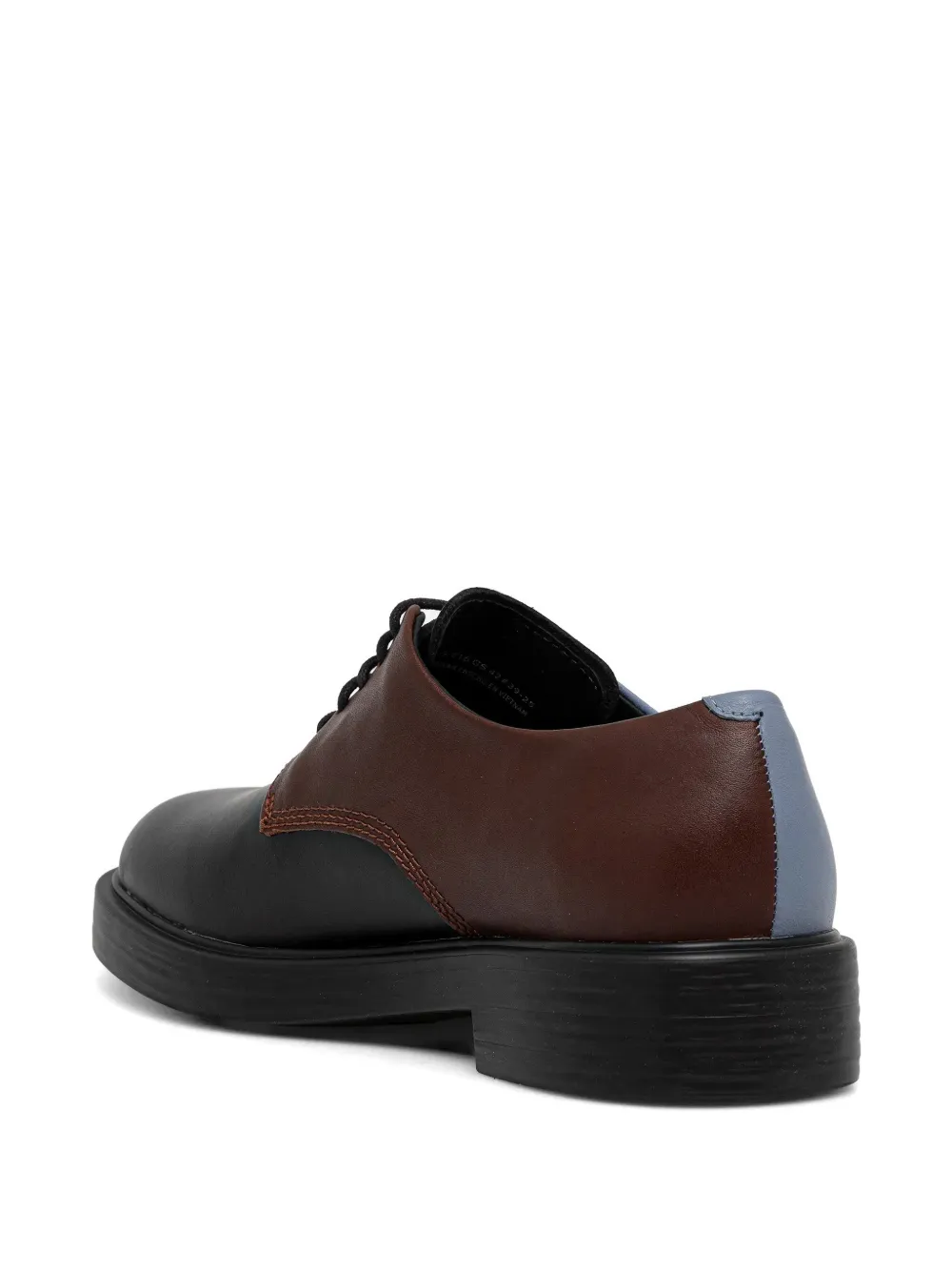 Camper Twins leather derby shoes Zwart