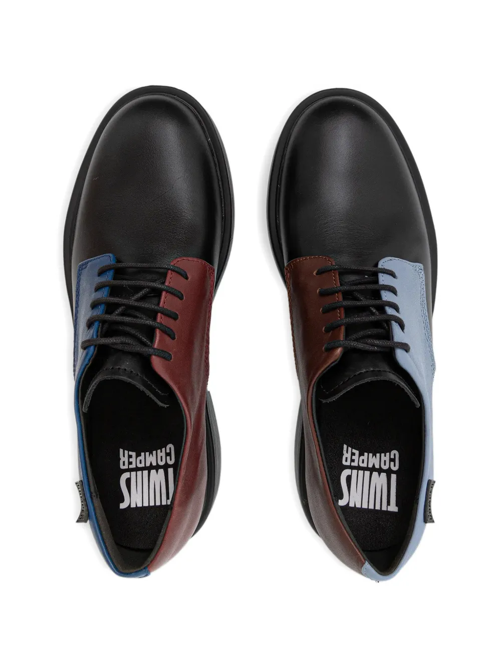 Camper Twins leather derby shoes Zwart