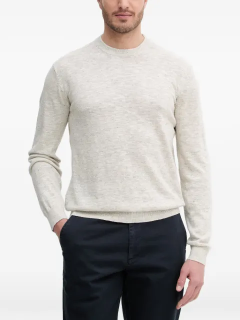 Barbour Flaxby crew-neck marl-effect sweater