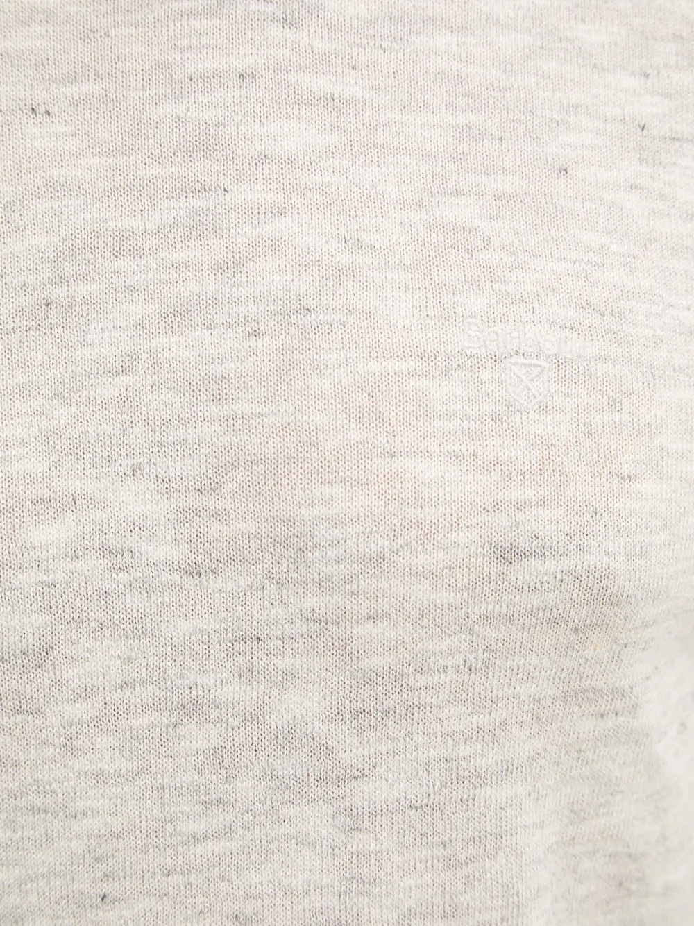 Barbour Trui met ronde hals en gemêleerd effect Beige