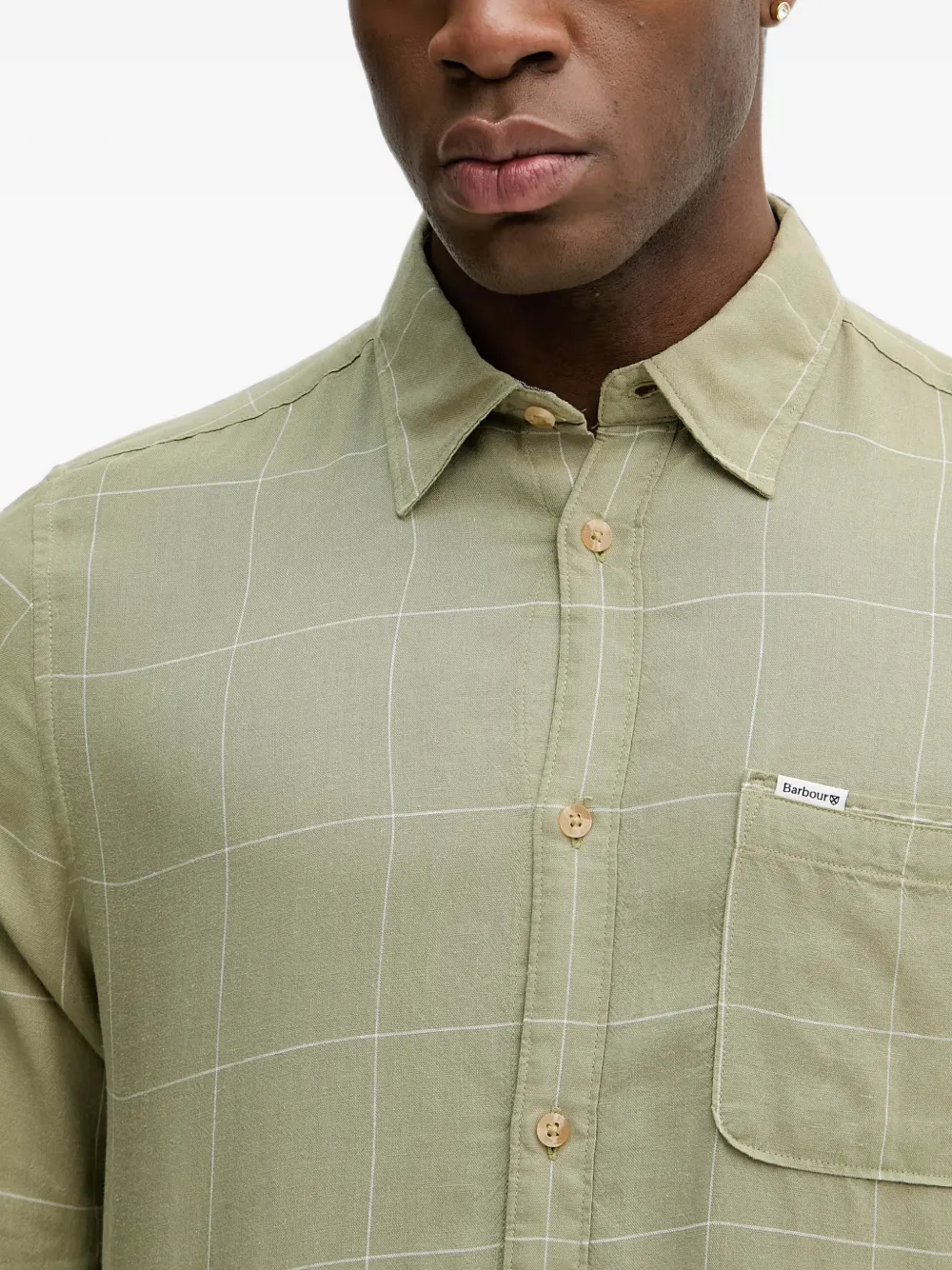 Barbour Citywell Tattersall overhemd met lange mouwen Groen
