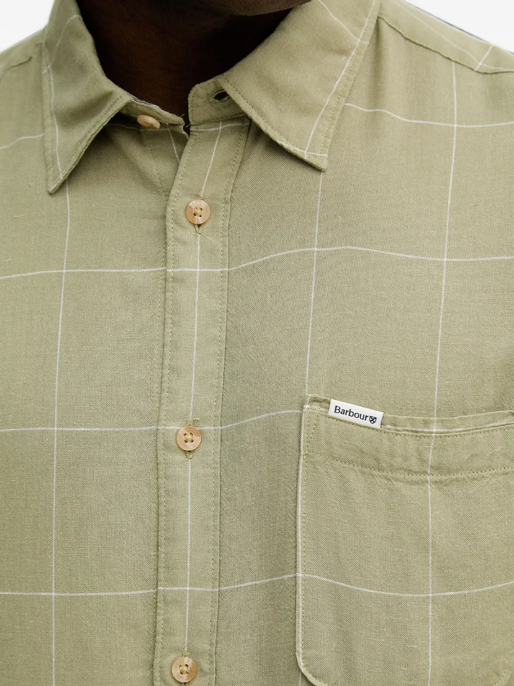 Barbour Citywell Tattersall overhemd met lange mouwen Groen