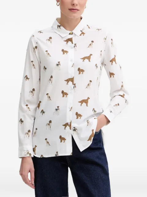 Barbour Safari button-down overhemd met hondenprint