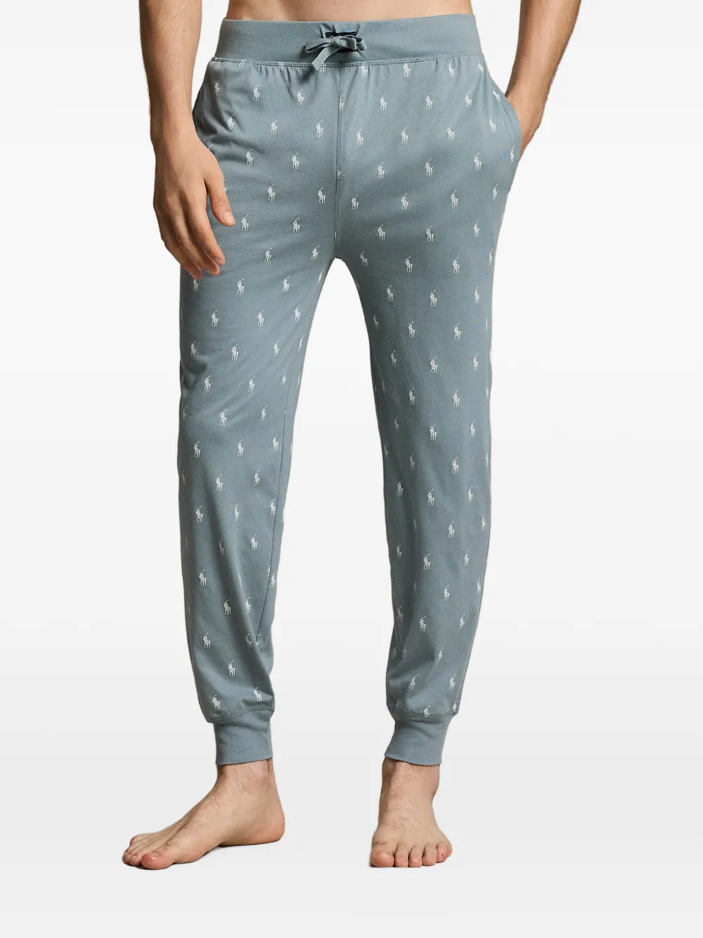 Polo Ralph Lauren Pony katoenen-jersey pyjamabroek Blauw