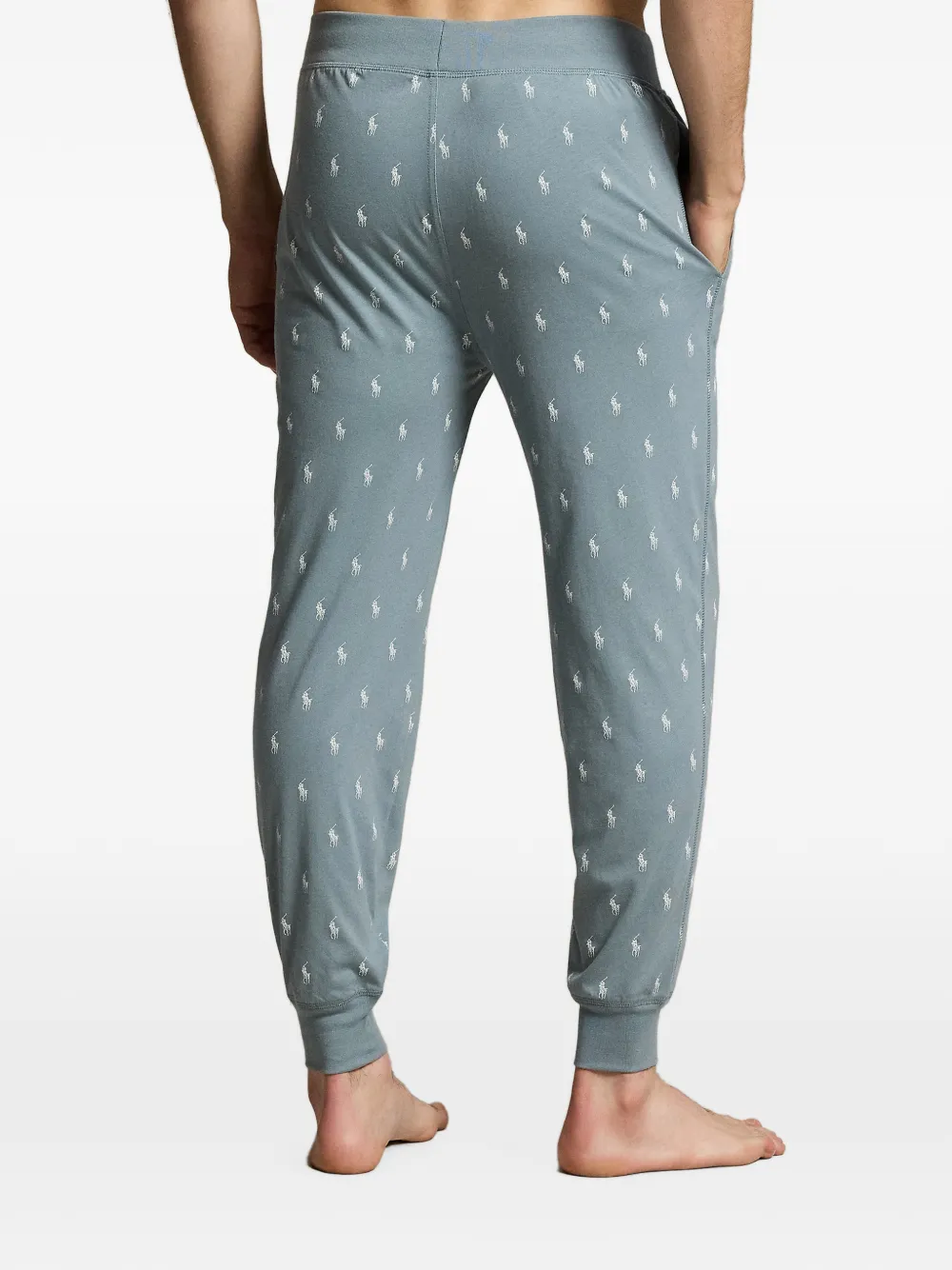 Polo Ralph Lauren Pony katoenen-jersey pyjamabroek Blauw
