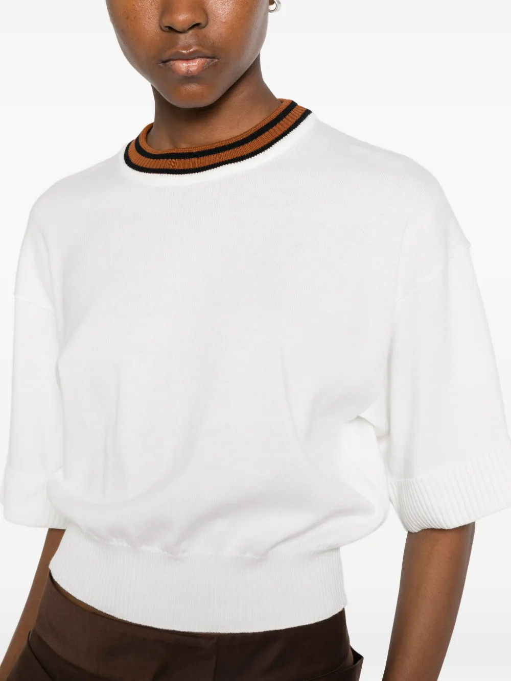 Plan C Top met korte mouwen Wit