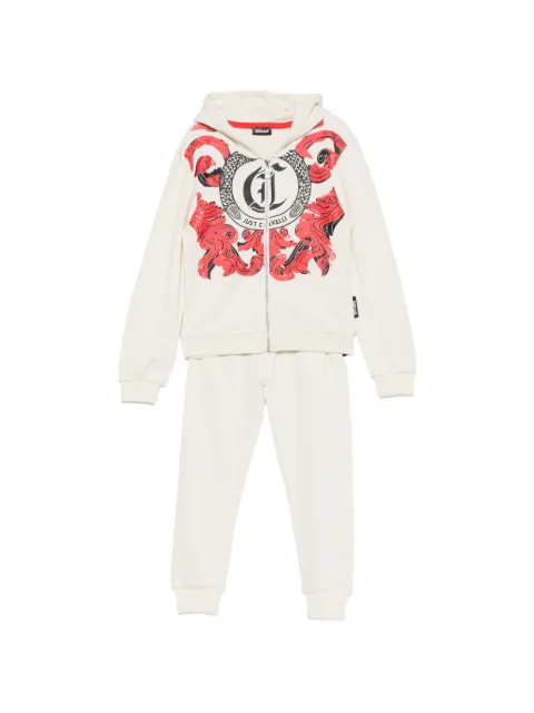 Roberto Cavalli Junior logo-print tracksuit set