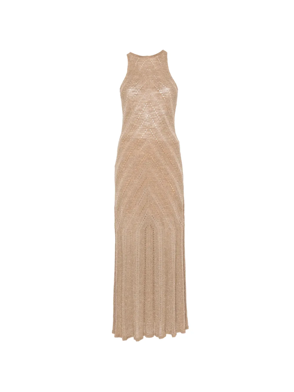 TWINSET perforated-design maxi dress - Oro