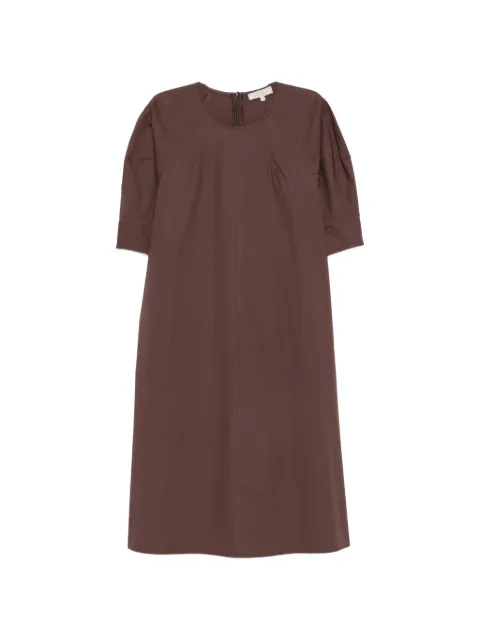 Antonelli pleated-detail short-sleeve dress