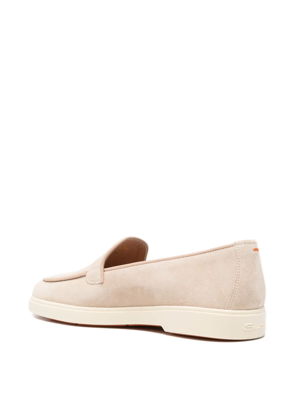 Santoni Debora loafers met suède afwerking Roze