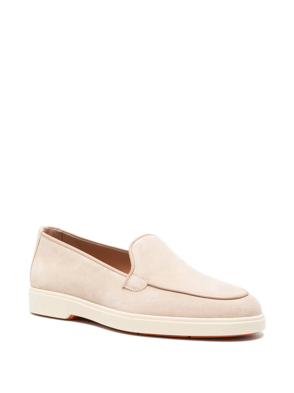 Santoni Debora loafers met suède afwerking Roze