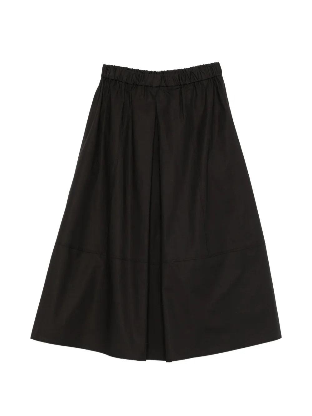 Antonelli elasticated-waistband flared midi skirt - Nero