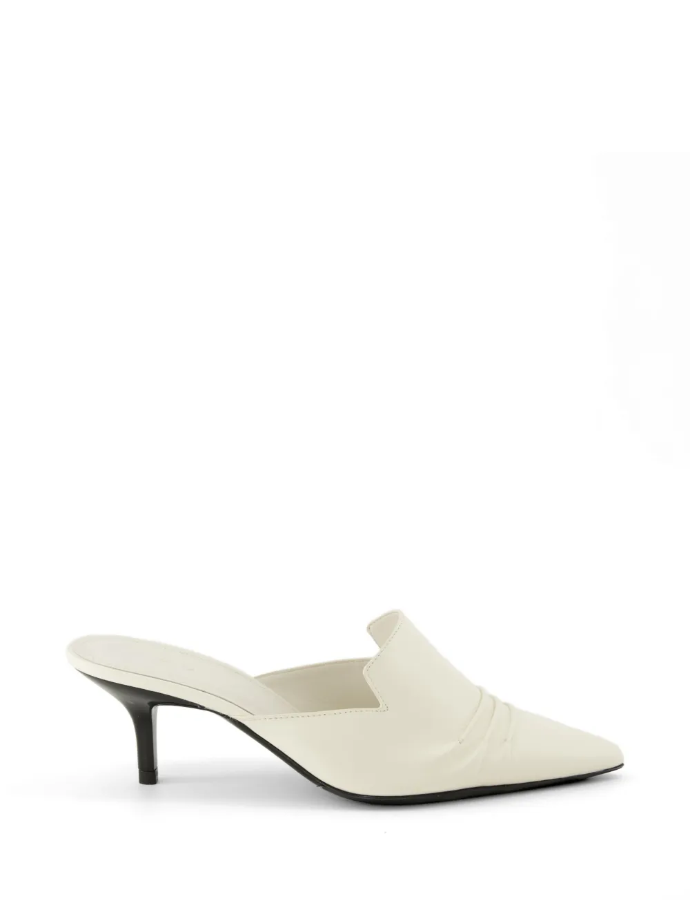 IRO pleated point-toe mules - Bianco