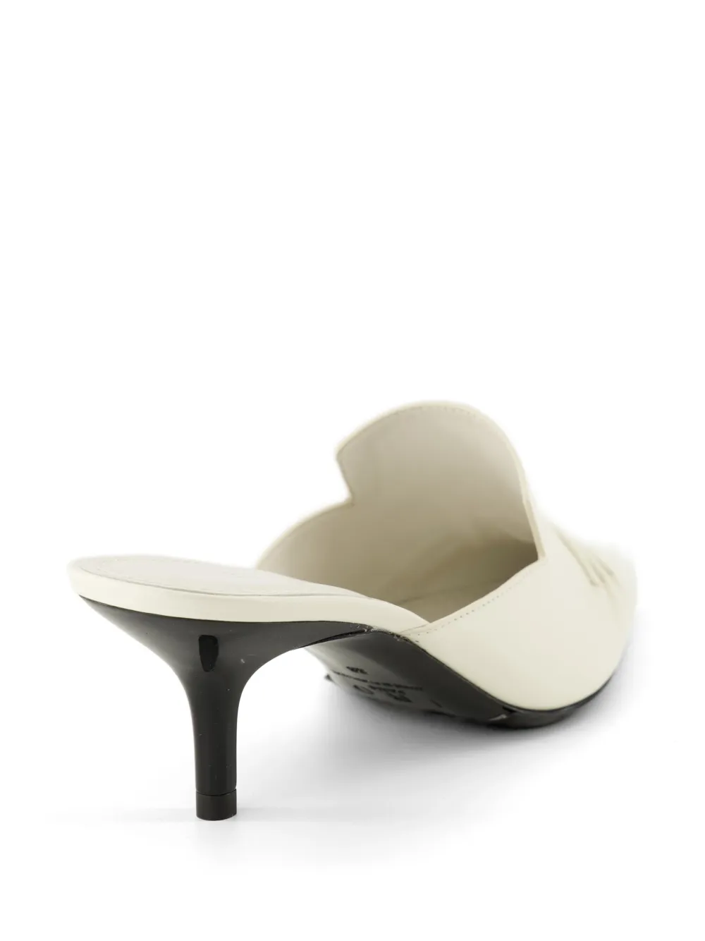 IRO Geplooide muiltjes met puntige neus Wit