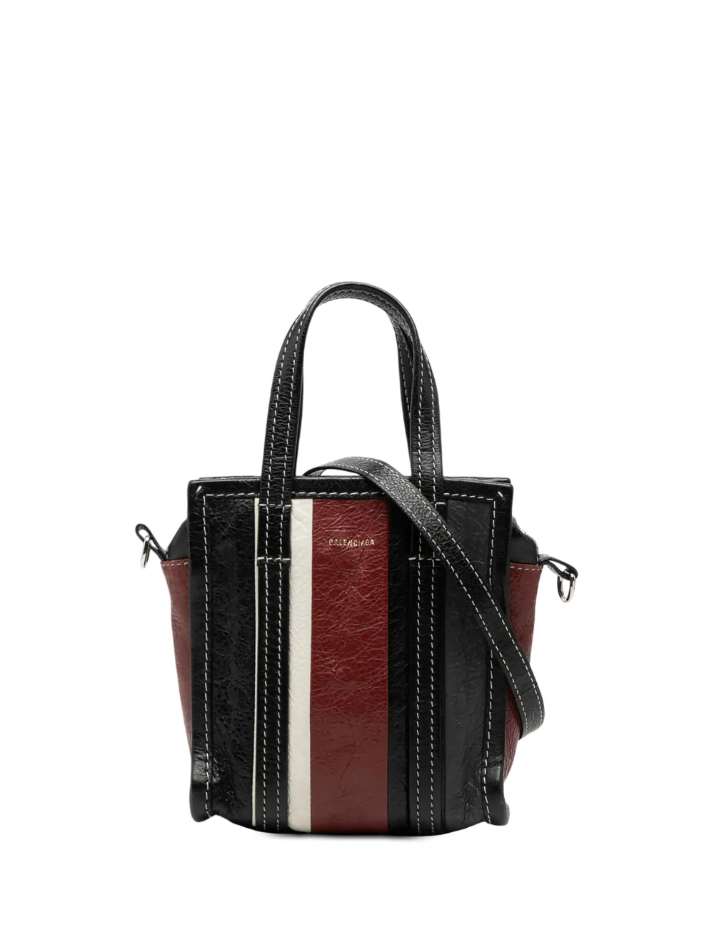 Balenciaga Pre-Owned 2016-2020 XXS Lambskin Bazar Shopper satchel - Black