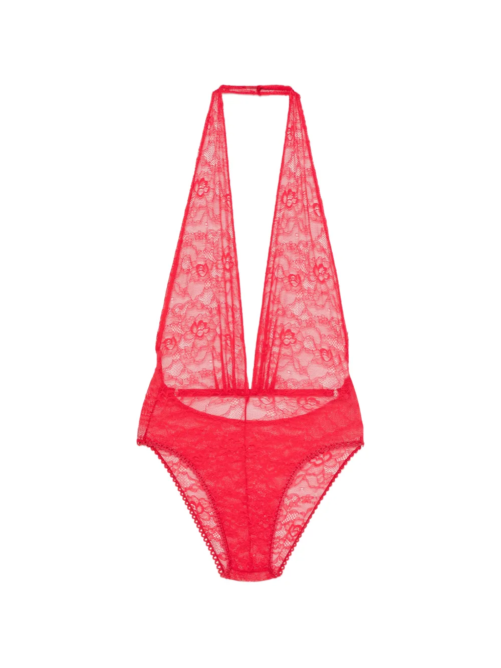 Alchemy lace halterneck bodysuit - Rot