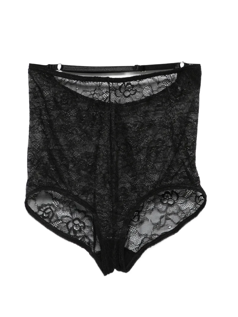 Alchemy x Lia Aram floral-lace shorts - Nero