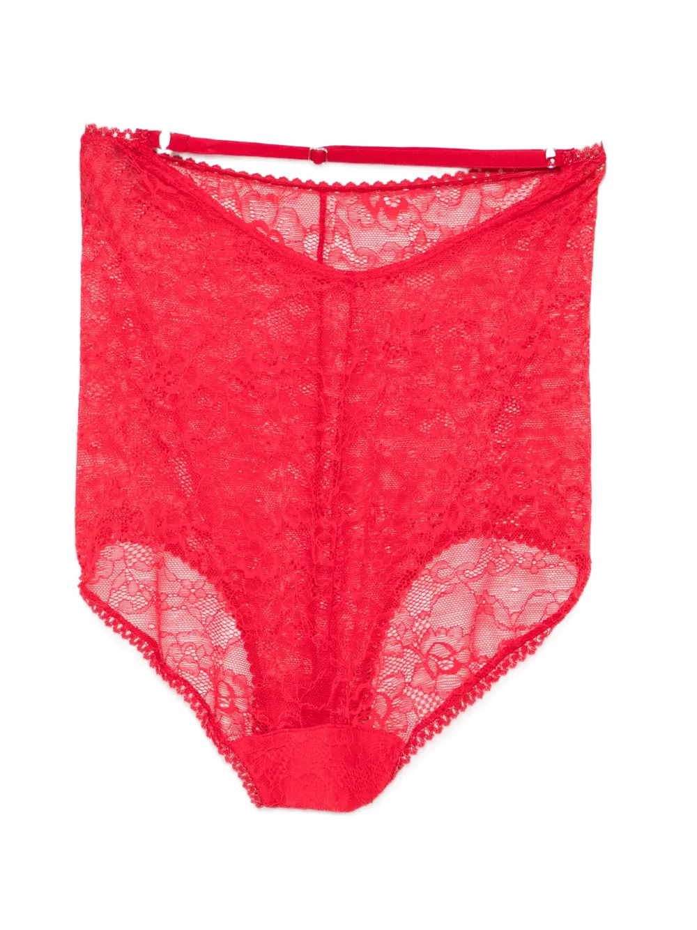 Alchemy x Lia Aram shorts met bloemenkant Rood