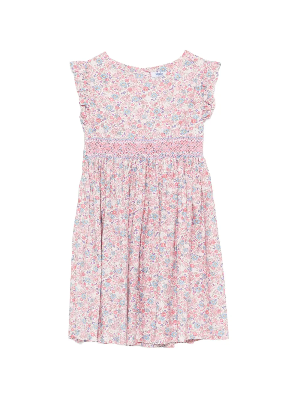 Siola floral-print smocked dress - Rosa