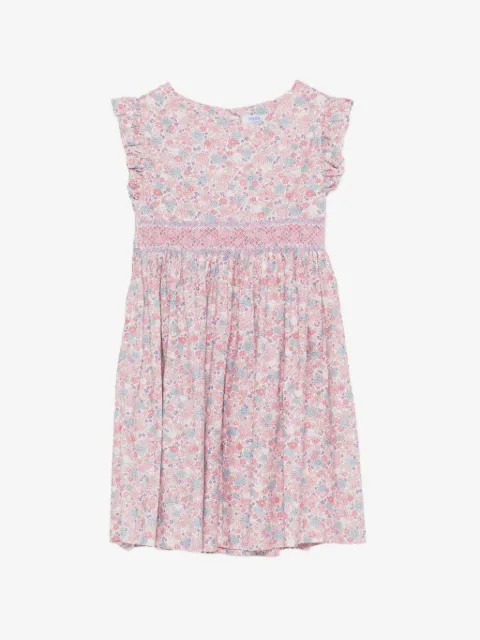 Siola floral-print smocked dress