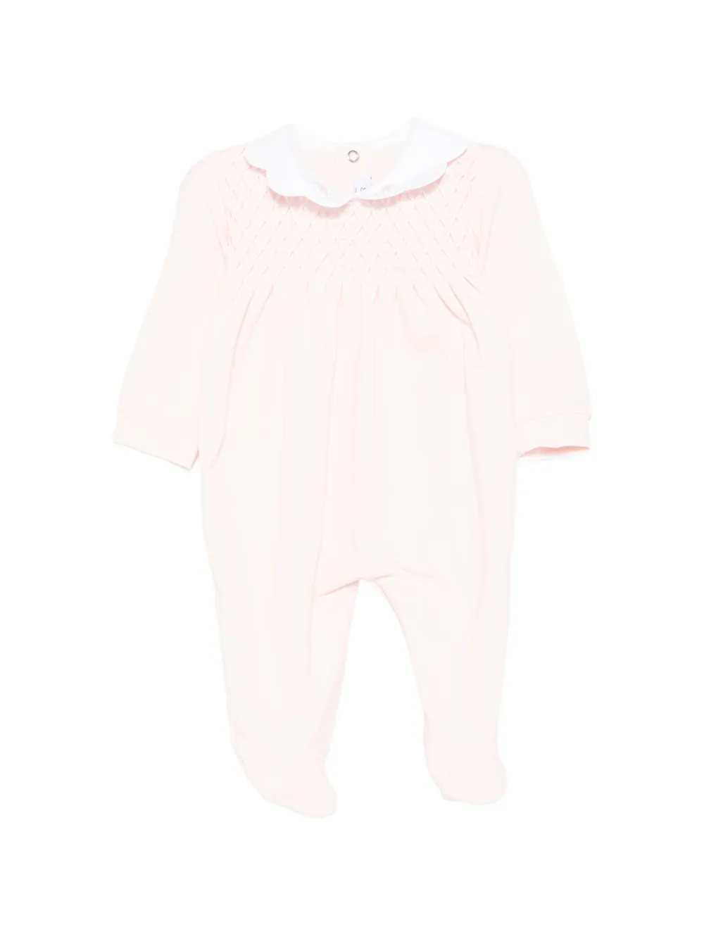 Siola smocked scalloped-collar pyjamas - Rosa