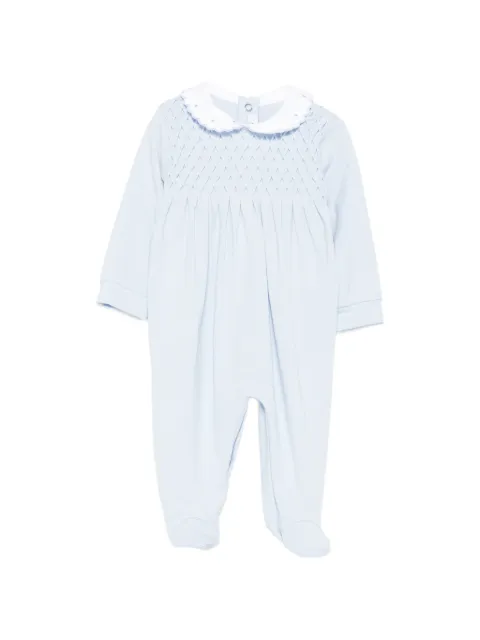 Siola smocked scalloped-collar pajamas