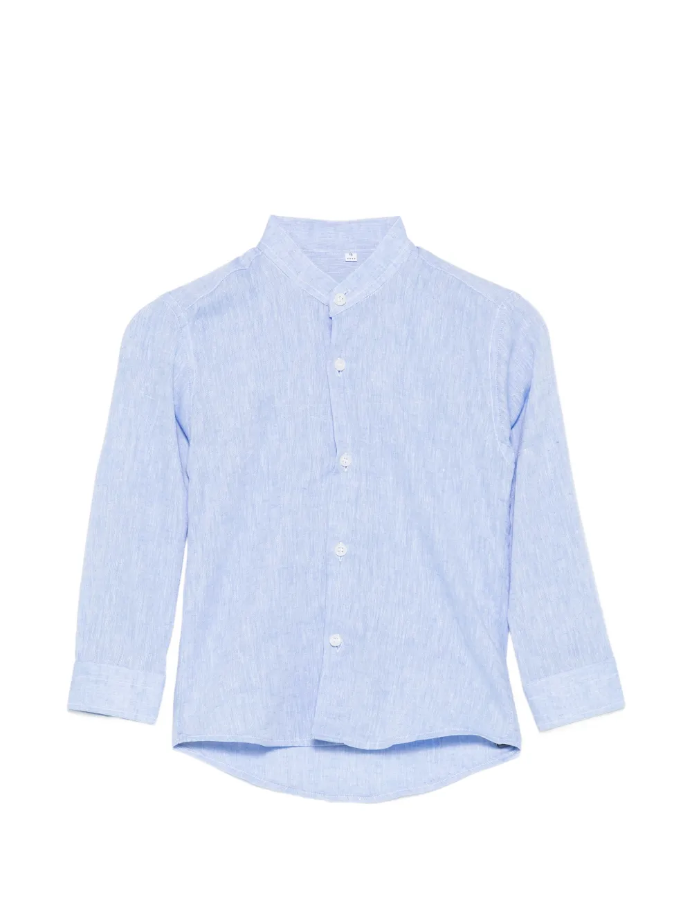 Siola band-collar long-sleeve shirt - Blu