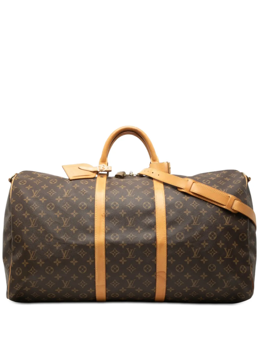 Louis Vuitton Pre-Owned 1996 Monogram Keepall Bandouliere 60 travel bag - Braun