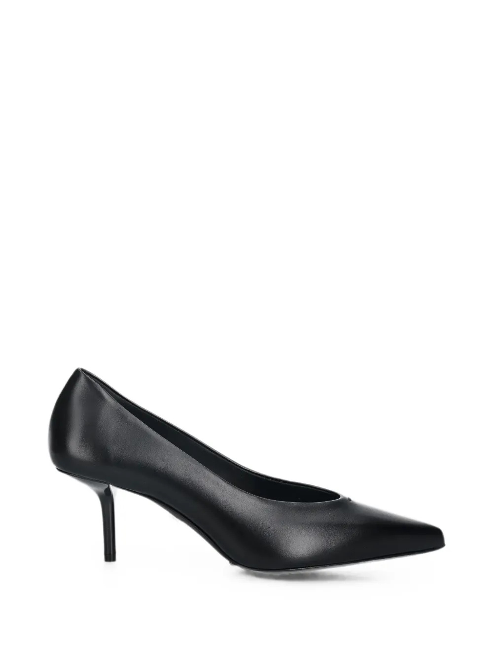 Max Mara pointed-toe leather kitten pumps - Nero