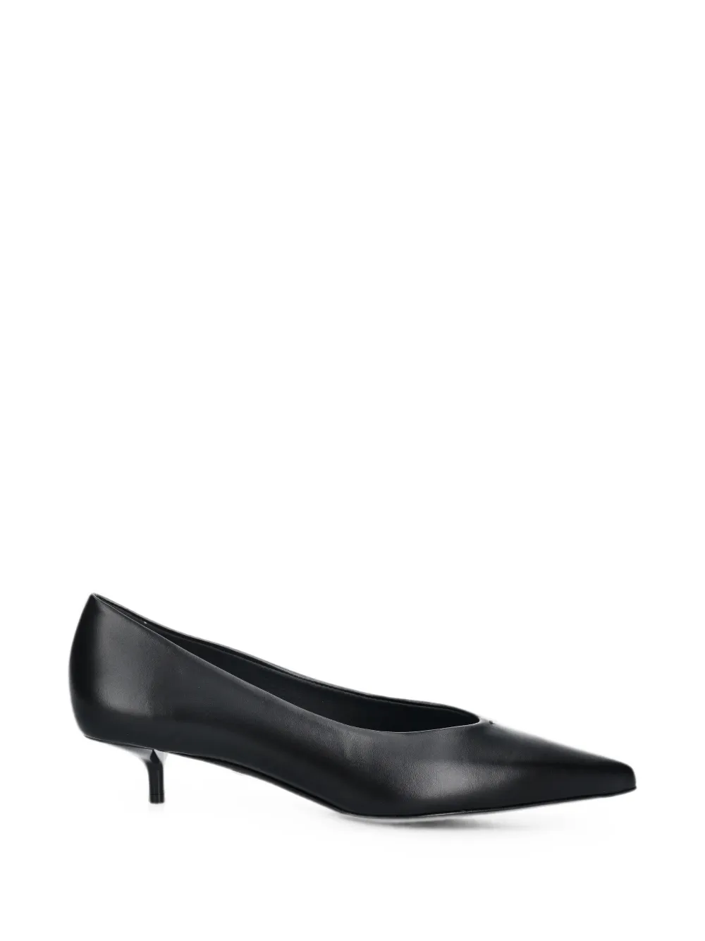 Max Mara pointed-toe kitten-heel pumps - Nero