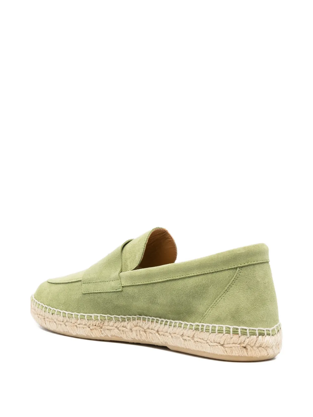 ABARCA Suède espadrilles Groen