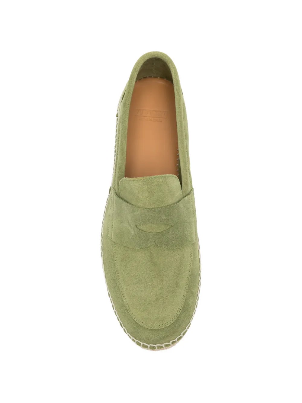 ABARCA Suède espadrilles Groen