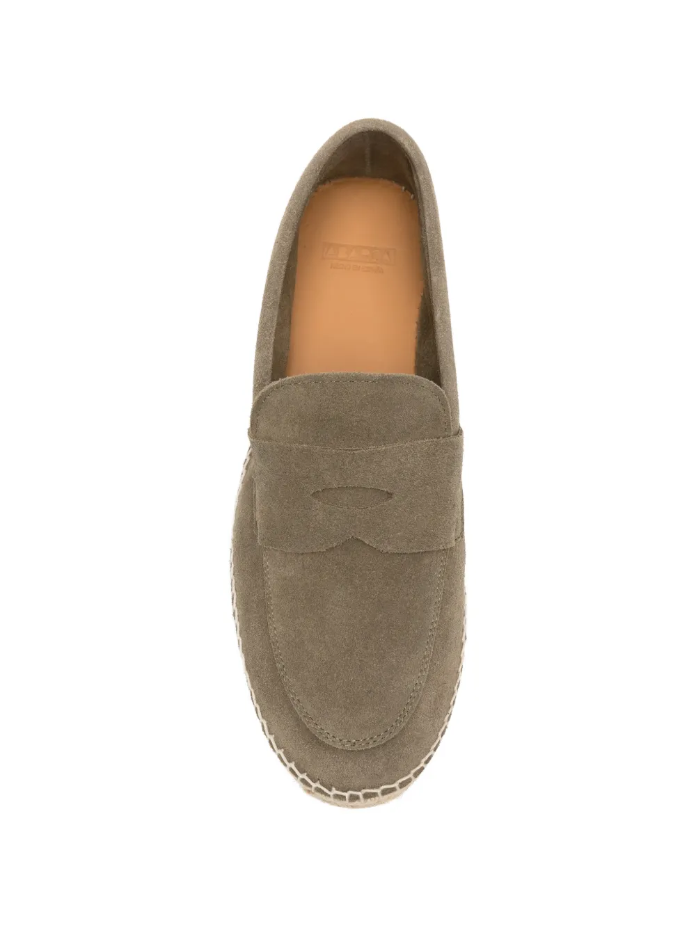ABARCA Suède espadrilles Groen