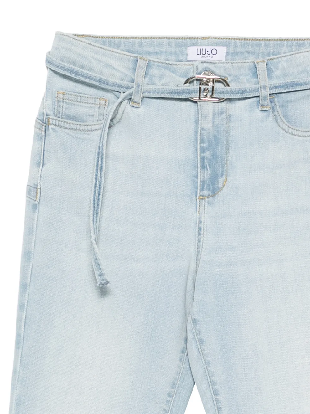 LIU JO Jeans met ceintuur en zak Blauw