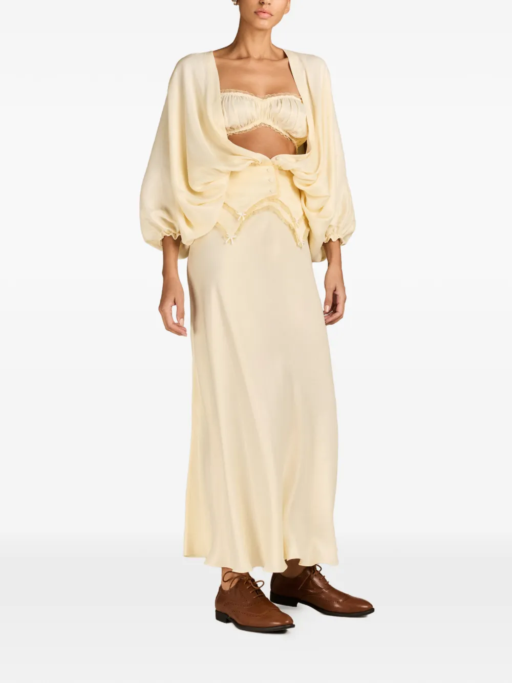 MARK-OFF Ania bustier top Beige