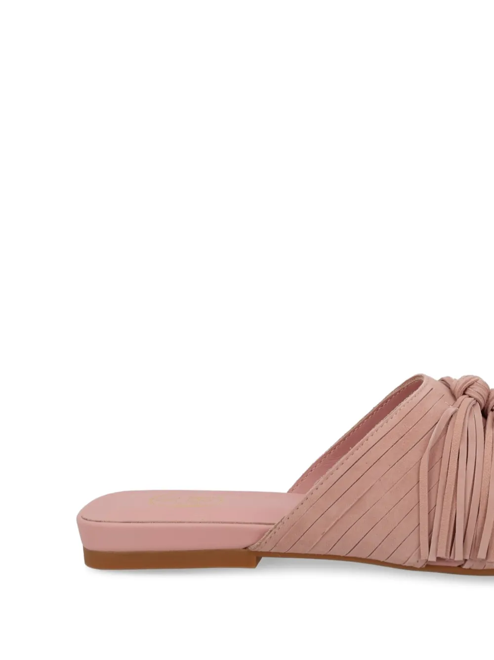 Ash Brigitte knotted fringe sandals Roze