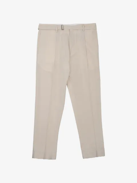 BE ABLE Andy pleated-design belted trousers