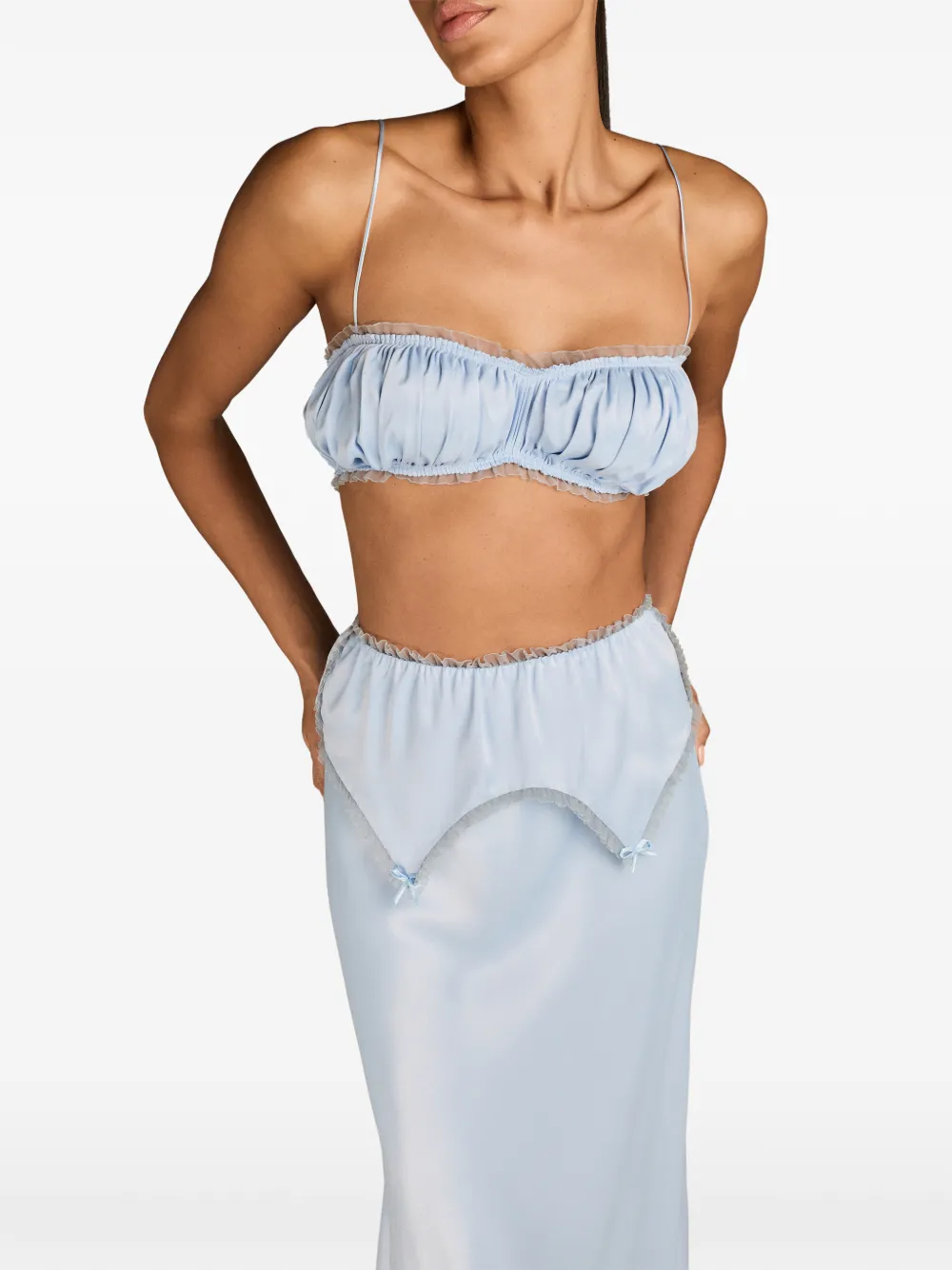 MARK-OFF Ania bustier top - Blu