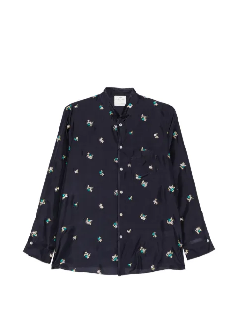 Forte Forte floral-embroidered silk shirt