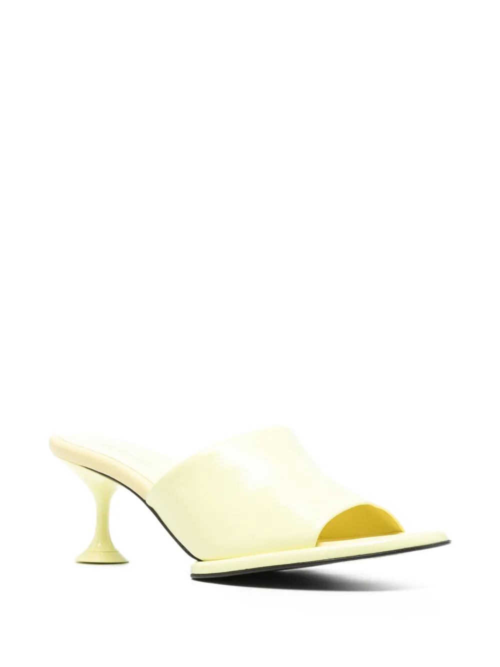 Sergio Rossi Sandalen met zandloper-hak Geel