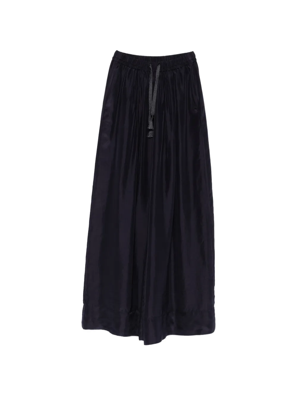 Forte Forte silk drawstring palazzo pants - Blue