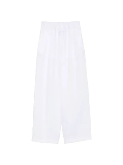 Semicouture elasticated wide-leg trousers