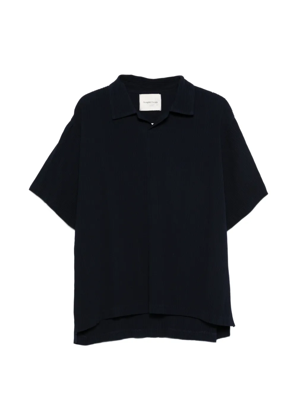Gongdid Design polo-collar T-shirt - Blu
